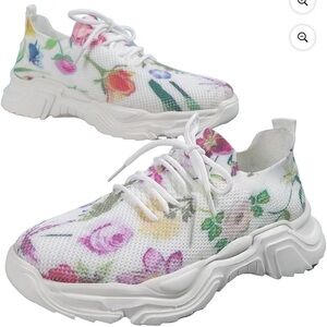 NWOT Floral Women’s Sneakers